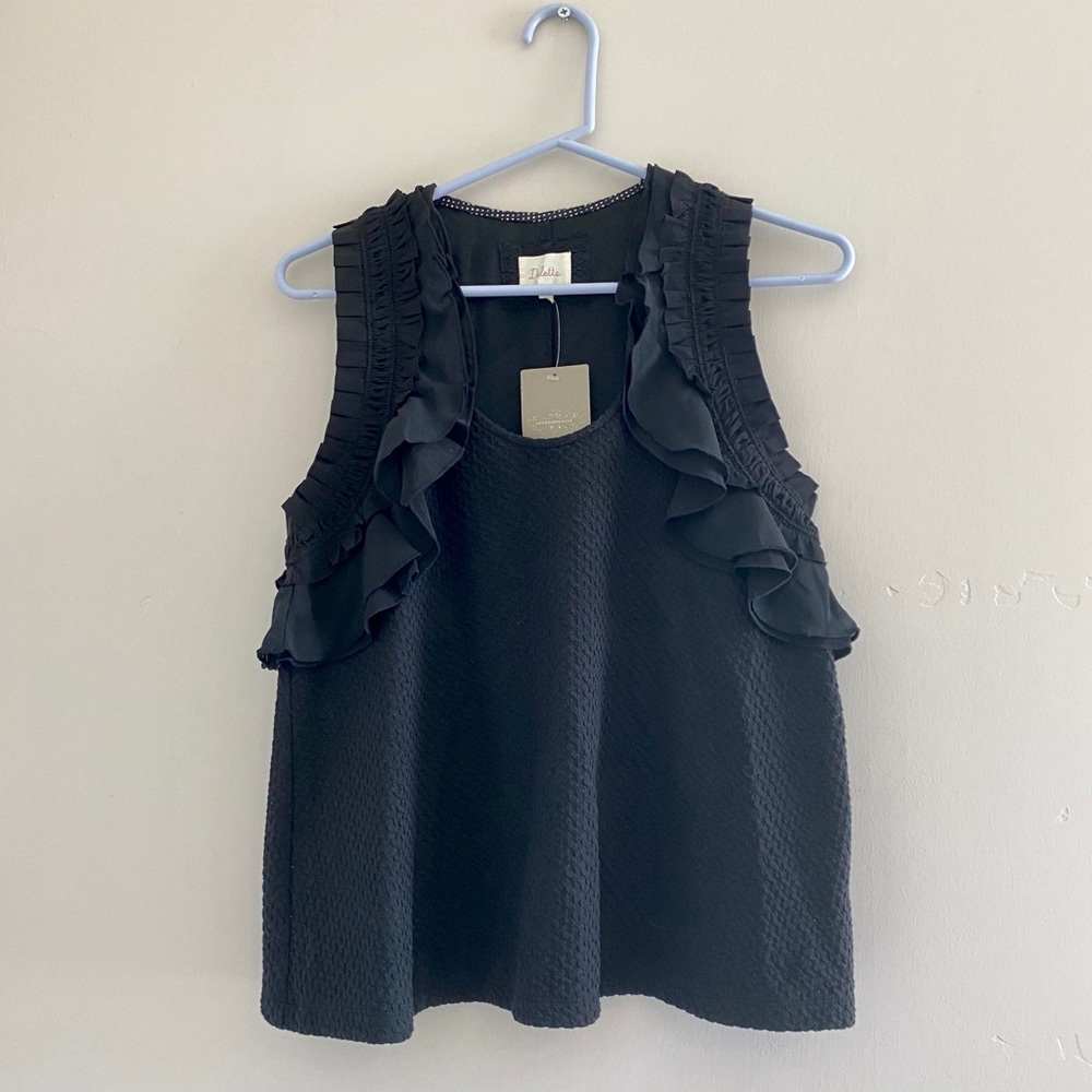 Anthropologie Ruffle Sleeve Blouse